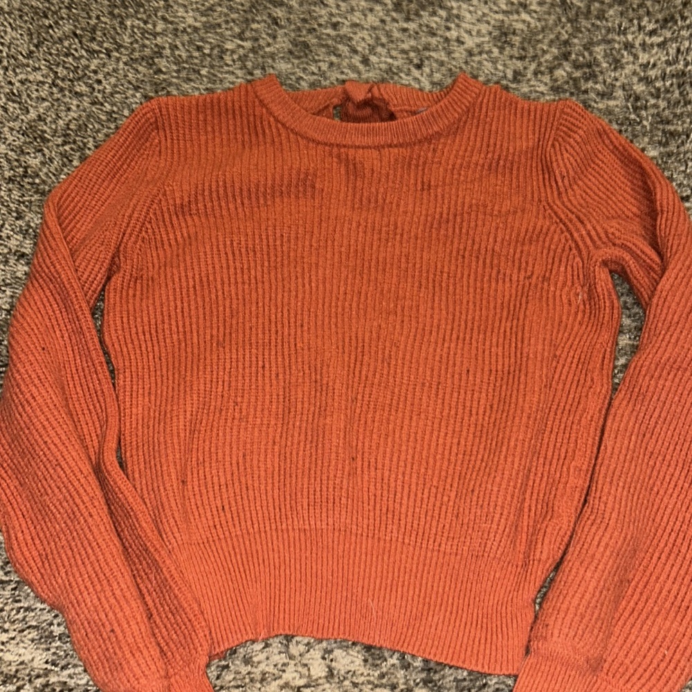 Charlotte Russe Rust Ribbed Sweater